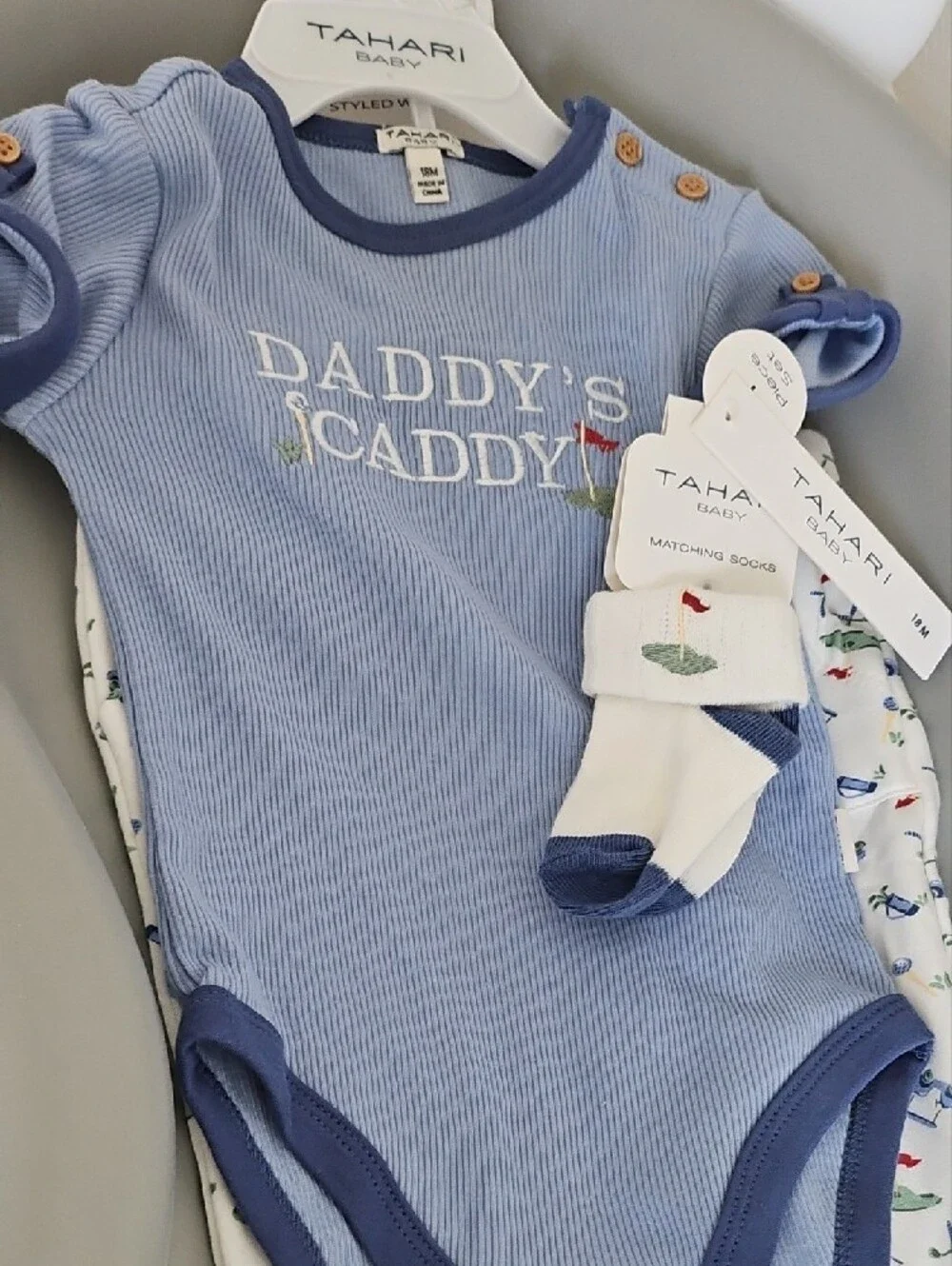 Tahari Daddy's Caddy Boy's Clothing Set 18m Nwt
